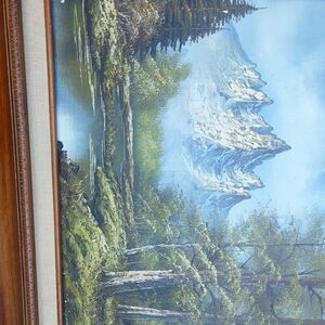 Nature picture w/ snow on mountain tops